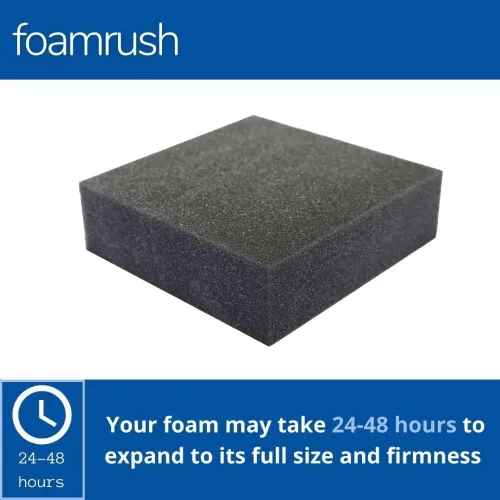 Miniatura 2 de FoamRush Cojín de espuma para tapicería de alta densidad de 3 x 18 x 20 pulgadas, color carbón, hoja de tapicería, acolchado de espuma, reemplazo