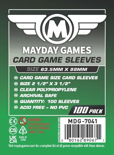 Mayday Games 7 Wonders - Accesorio de juego de duelo - Paquete de funda estándar para tarjetas
