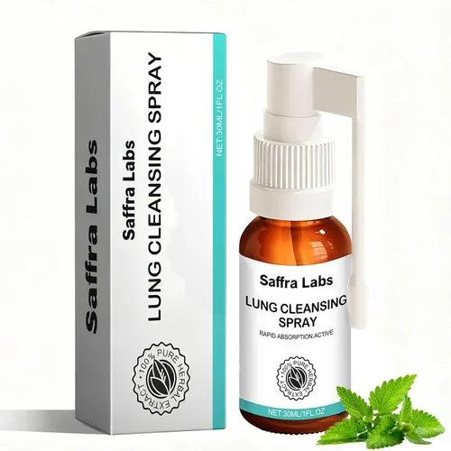 Spray de Limpieza Pulmonar de Saafra Labs, Nebulizador de Limpieza Pulmonar, Nebulizador de Limpieza Pulmonar Herbal, Poderoso Apoyo y Limpieza