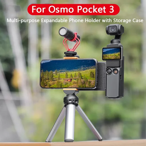Miniatura 2 de Soporte de teléfono para DJI OSMO Pocket 4/3 Cámara Soporte de teléfono celular Adaptador de trípode Clip de teléfono Accesorios de expansión