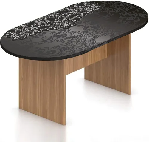 Mantel ovalado ajustable de poliéster elástico, color gris oscuro, adorno de damasco vintage, estampado de remolinos victorianos, se adapta a mesas