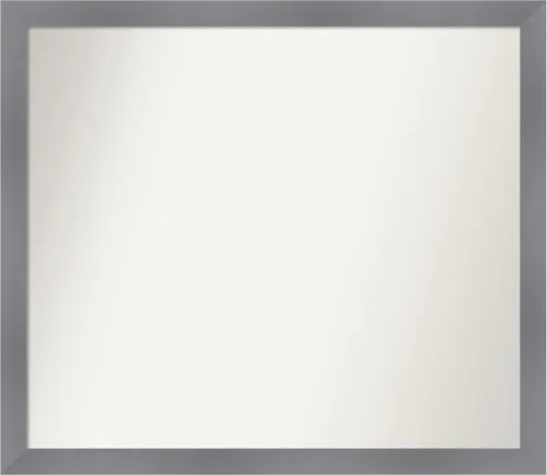 Miniatura 372 de Amanti Art Espejo personalizado, espejo de baño gris plomo a rayas, espejo de pared o espejo de tocador de baño sobre el fregadero