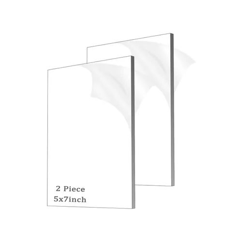 Miniatura 18 de 2 piezas de hojas de acrílico de 1/8" de espesor (3mm) de plexiglás transparente fundido de 12” x 16” con papel protector para letreros, proyectos