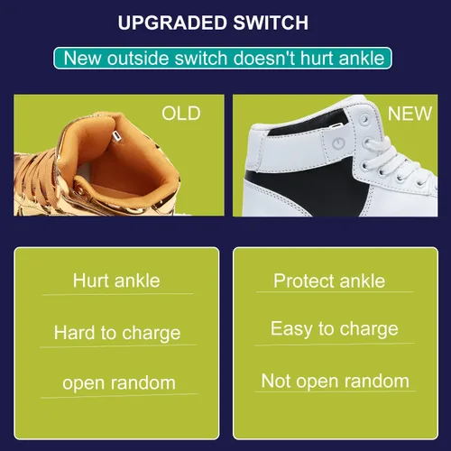 Miniatura 6 de Odema Zapatos LED unisex con luz superior alta para mujeres y hombres