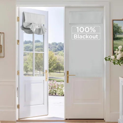 Miniatura 95 de RYB HOME 2 Paneles Cubierta de Ventana de Puerta de Aula, Persianas Opacas para Ventanas y Puertas de Aula Cubierta Persianas de Confinamiento