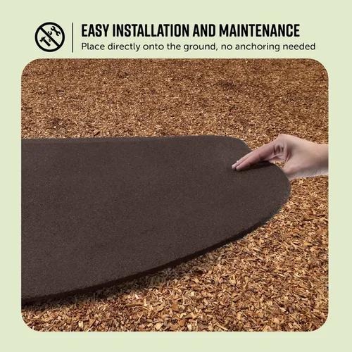 Miniatura 7 de Playsafer Alfombrilla de Goma de Seguridad para Parques Infantiles para Estructuras de Columpios y Toboganes - 1" de Grosor X 24" de Ancho X 40