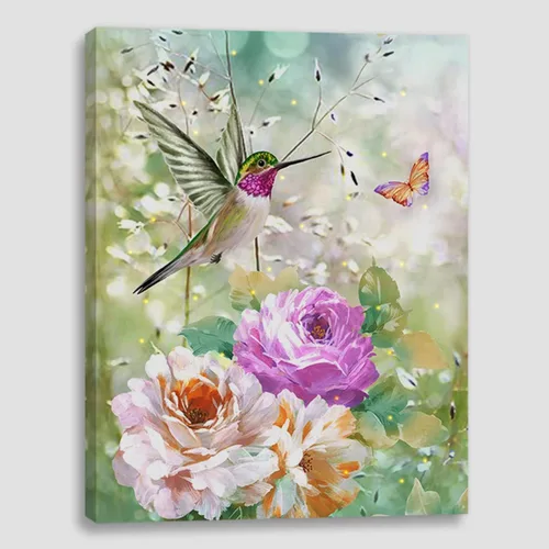 Miniatura 8 de alottagifts Impresión de Arte en Lienzo Iluminado de la Natividad para Pared 16" x 12" Con Temporizador Impresión de Arte en Lienzo LED para Pared