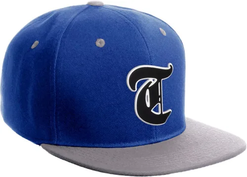 Miniatura 1630 de Daxton Gorra clásica con visera de billete plano con letras del alfabeto inglés antiguo de la A a la Z