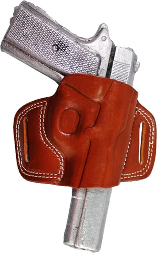 Miniatura 15 de YT HOBBY Funda para pistola de cuero hecha a mano con deslizamiento rápido en la cintura OWB Marrón - mano derecha