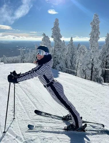 Miniatura 80 de GSOU SNOW Traje de esquí para mujer, traje de nieve de una pieza, para snowboard, delgado, aislante, impermeable, resistente al viento