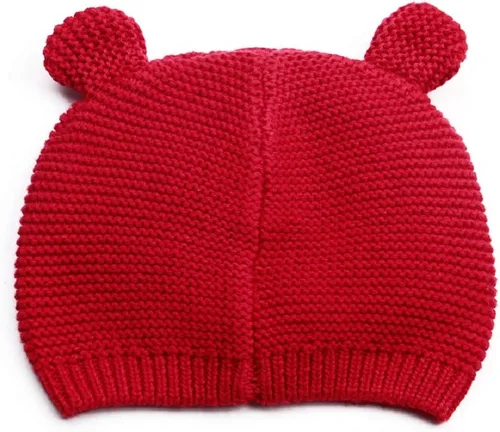 Miniatura 2 de LLmoway Gorro de punto para bebé, de algodón, suave, lindo, para otoño, invierno, para niños y niñas de 0 a 18 meses