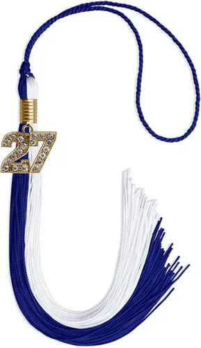 Miniatura 48 de Endea Graduation Borla de doble color con dije dorado (negro/oro brillante, 2022)
