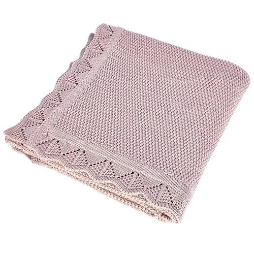 Miniatura 8 de YOYI YOYI Manta de punto para bebé, mantas de algodón orgánico para bebé, mantas de punto trenzado neutro suaves para niñas y niños, color verde, 40