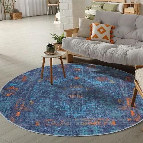 Miniatura 44 de GLN Rugs Contemporary Collection - Alfombra de felpilla lavable a máquina, contemporánea, antideslizante, de pelo corto, alfombra de felpilla