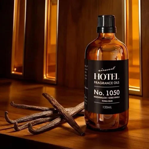 Miniatura 5 de AirScent Aceite de fragancia de vainilla cálida Ritzy Hotel No. 1050 - Vainilla malvavisco Frijol de Tonka - Aceite difusor de hotel para difusores
