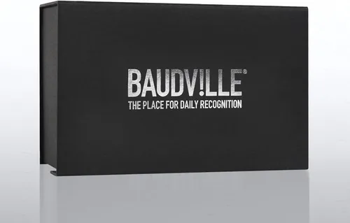 Miniatura 4 de Baudville Trofeo grabado – Cristal – Azul en la base – Premio para empleados – Grabado personalizado – Viene en caja de regalo