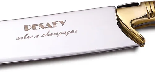 Miniatura 4 de Resafy Sable de champán con caja de regalo, cuchillo de vino espumoso de champán, abridor de champán