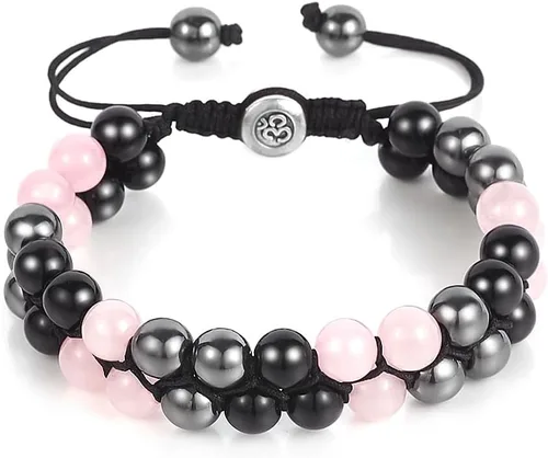 Miniatura 30 de Triple Protection Bracelet - for Protect & Balance - Energy Crystal Handmade Bracelets for Men Women