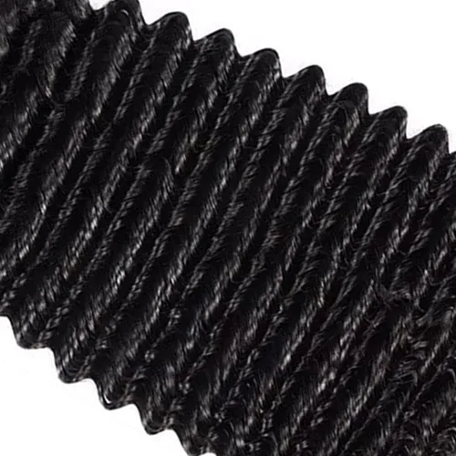 Miniatura 5 de Freiuoke Cabello humano rubio 613 trenzado, 12, 12, 12 pulgadas, 5.29 oz, 3 paquetes de cabello virgen brasileño rubio ondulado profundo a granel