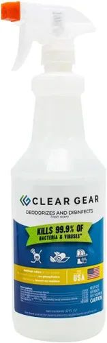 Miniatura 8 de Clear Gear Limpiador de esterillas desinfectantes para gimnasio y desodorante para equipos deportivos y centros de fitness, certificado por la EPA