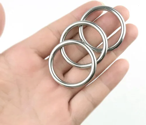 Miniatura 5 de 20 anillos redondos soldados de acero inoxidable 304 para cinturón de campamento, correas de perro, accesorios de equipaje