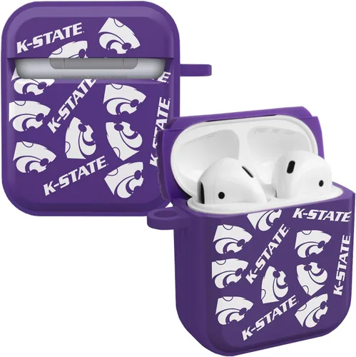 Miniatura 25 de Affinity Bands Kansas State Wildcats HDX Case Cover Compatible with Apple AirPods Gen 1 & 2 (Paint Stripe)