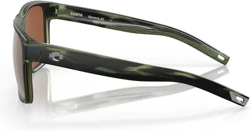 Miniatura 35 de Costa Man - Gafas de sol con montura negra mate, lentes de espejo verde, 2.323 in