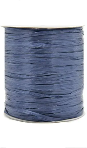 Miniatura 8 de 250 Metros/273 Yardas Raffia Ribbon Hilo de Raffia Hilo de ganchillo Azul Bolsa de ganchillo Hilo de paja Hilo de paja Hilo de rafia natural