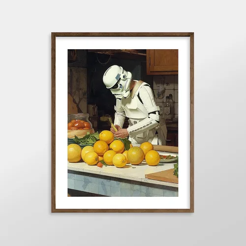 Miniatura 3 de Impresiones de Arte para Cocina de Star Wars - Impresión Giclée de Arte Fino Premium - Póster de Impresión Estético de Darth Vader Boba Fett Yoda