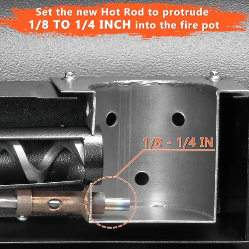 Miniatura 5 de Kit de Encendedor de Varilla Caliente de Repuesto de 2 Piezas para Parrillas de Pellets de Madera Traeger y Camp Chef, Encendedor de Parrilla