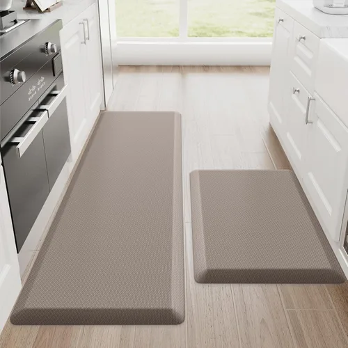 Miniatura 61 de StepRite Tapetes de cocina, 2 tapetes acolchados, antifatiga, para piso, de escritorio, antideslizante, impermeables, oficina, alfombras de 17.3 x