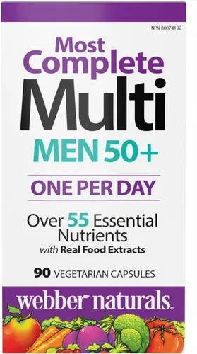 Miniatura 11 de Webber Naturals Más de 50 cápsulas vegetarianas más completas para hombres, 90 cápsulas vegetarianas