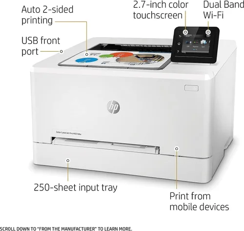 Miniatura 3 de Impresora láser inalámbrica a color HP LaserJet Pro M254DW
