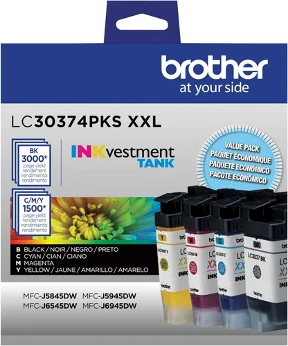 Miniatura 9 de Brother Genuino LC3039Y, Paquete Individual Cartucho de Tinta de Tanque INKvestment Amarillo de Ultra Alto Rendimiento, Rendimiento de Página Hasta