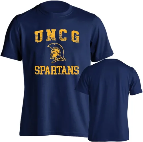 Miniatura 37 de Sport Your Gear NCAA Camiseta de manga corta retro con licencia oficial de aspecto desgastado para el día del juego, camiseta de espíritu deportivo