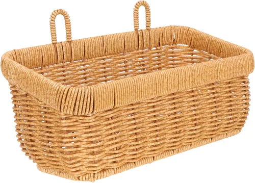 Miniatura 4 de Cesta de cebolla colgante tejida a mano, contenedor de almacenamiento de pared para despensa del hogar, cesta decorativa de almacenamiento
