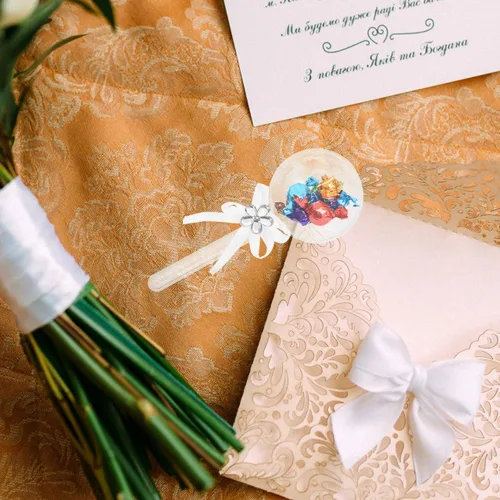 Miniatura 5 de 12 cajas de caramelo de acrílico sonajero rellenables con caja de dulces con cinta de plástico contenedor de ducha favores para fiesta de revelación