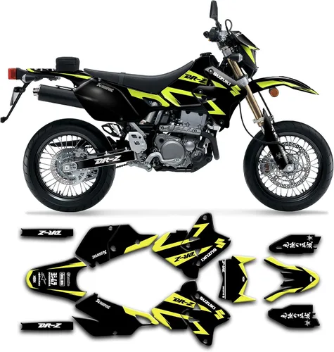 Miniatura 36 de Kit de calcomanías personalizadas para Suzuki DRZ400 E / DRZ400 Enduro / DRZ400E / DR-Z400E / DRZ400 EN 1999-2024, SZDRSE9919003-KO