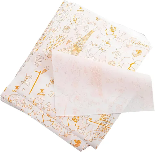 Miniatura 8 de 100 Hojas de Papel Deli, Papel para Envolver Sándwiches de 14 * 10 pulgadas, Papel para Envolver Alimentos, para Panes, Papas Fritas, Sándwiches