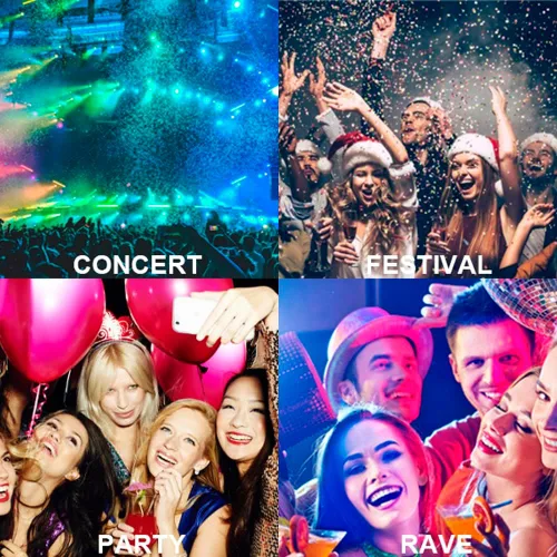 Miniatura 7 de Mysense Gel de purpurina corporal azul real, maquillaje con purpurina para el cabello de la cara para conciertos, accesorios para festivales