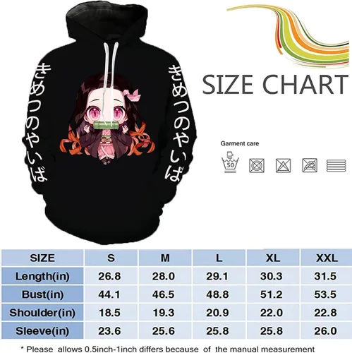 Miniatura 3 de MAPOTT Sudadera con capucha para niños de anime Tanjirou Nezuko Zenitsu para mujer