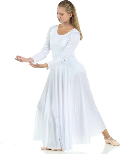 Miniatura 4 de Danzcue Vestido de baile de manga larga de longitud completa para mujer