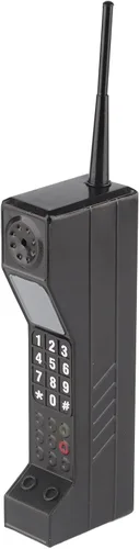 Cryfokt Antiguo de ladrillo de hierro de los años 80 retro modelo de teléfono móvil simulación accesorios fotográficos adornos retro tema elegante