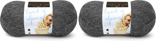 Miniatura 30 de Lion Brand Yarn (1 madeja) Hilo Touch of Alpaca, Carmesí