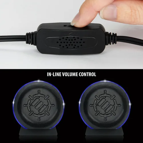 Miniatura 8 de ENHANCE Altavoces USB SL2 para el aula, sistema de sonido estéreo 2.0, entrada de 0.138 in, control de volumen en línea, compactos para escritorios