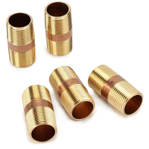 Miniatura 13 de LTWFITTING Tubería de latón para cerrar pezones de 1 pulgada macho NPT (paquete de 5)