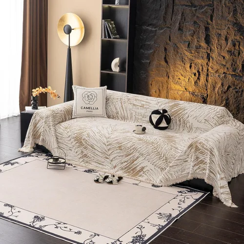 Miniatura 73 de ROOMLIFE Funda de sofá con estampado de leopardo para sofá de 3 plazas, lavable, protector de muebles para perros, funda de sofá suave