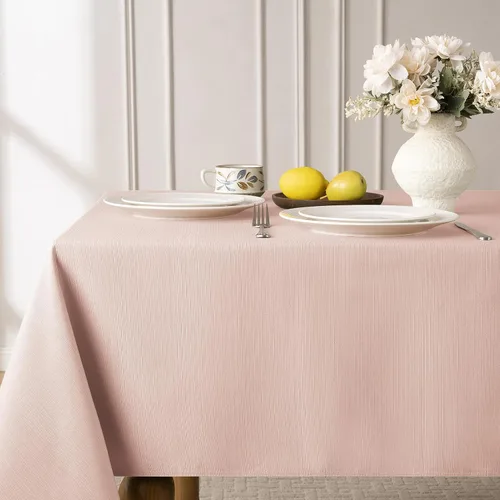 Miniatura 12 de Softalker Mantel rectangular de jacquard - Fundas de mesa de damasco geométrico, impermeables, resistentes a las manchas, lavables, de poliéster
