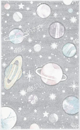 Miniatura 16 de SAFAVIEH Carousel Kids Collection - Alfombra decorativa de 2 x 3 pies, color gris y lavanda, no desprende pelusa y de fácil cuidado, ideal