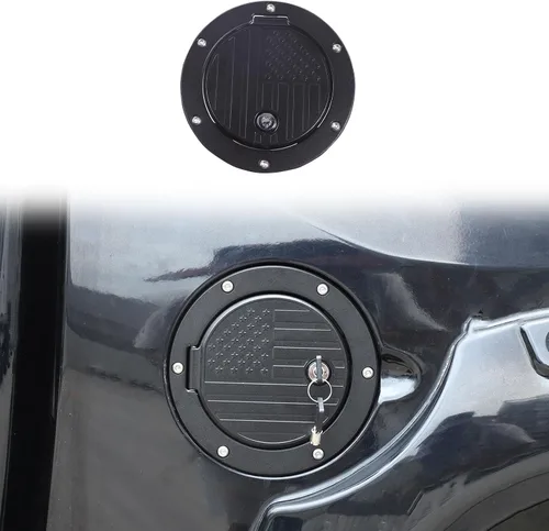 Miniatura 11 de Tapa de repuesto antirrobo para depósito de combustible de automóvil, compatible con Toyot@ Tundra 2017-2021, tapa de puerta de tanque de gasolina